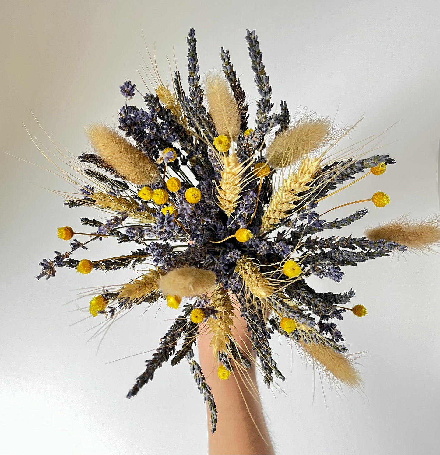 Dried Lavender and Wheat Bouquet