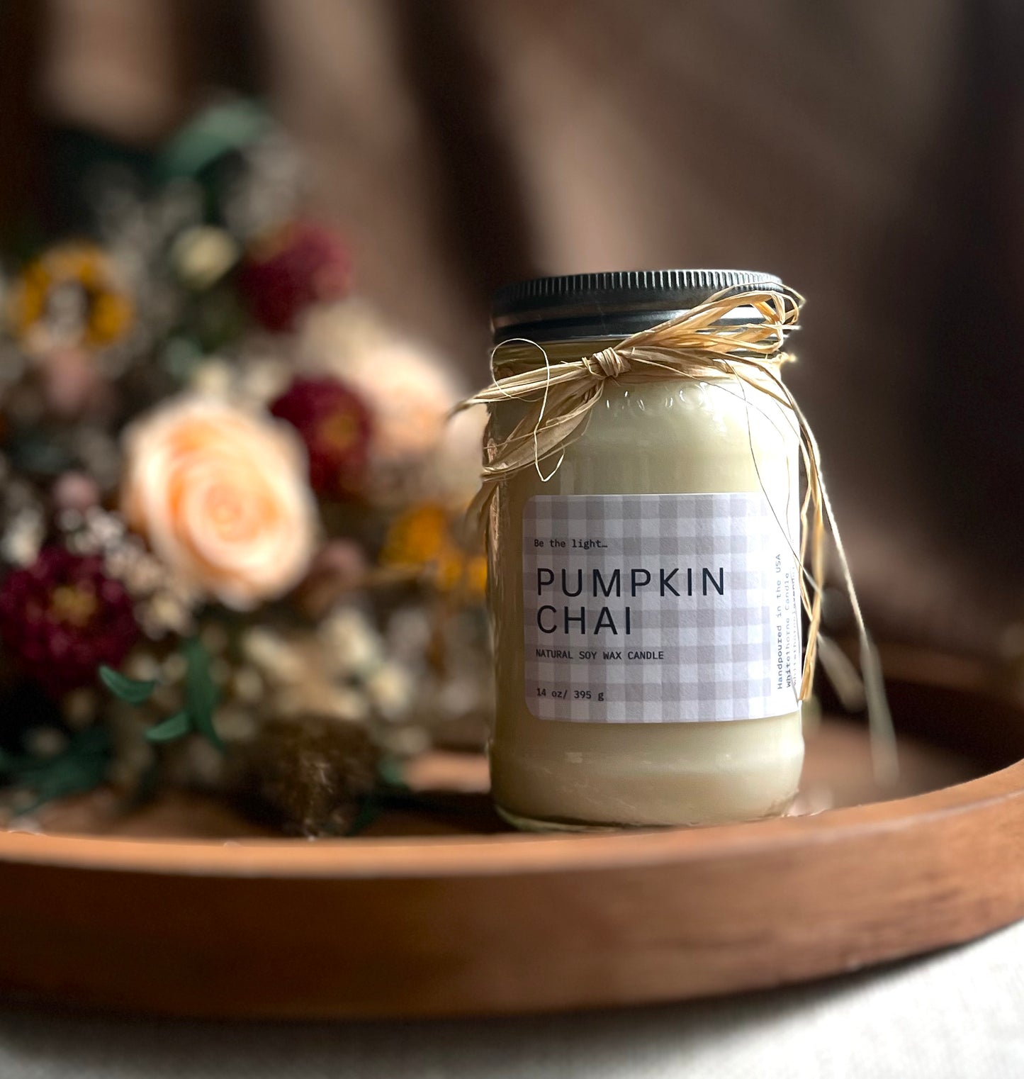 Fall Soy Candles// Pint Mason Jar//Choose your scent