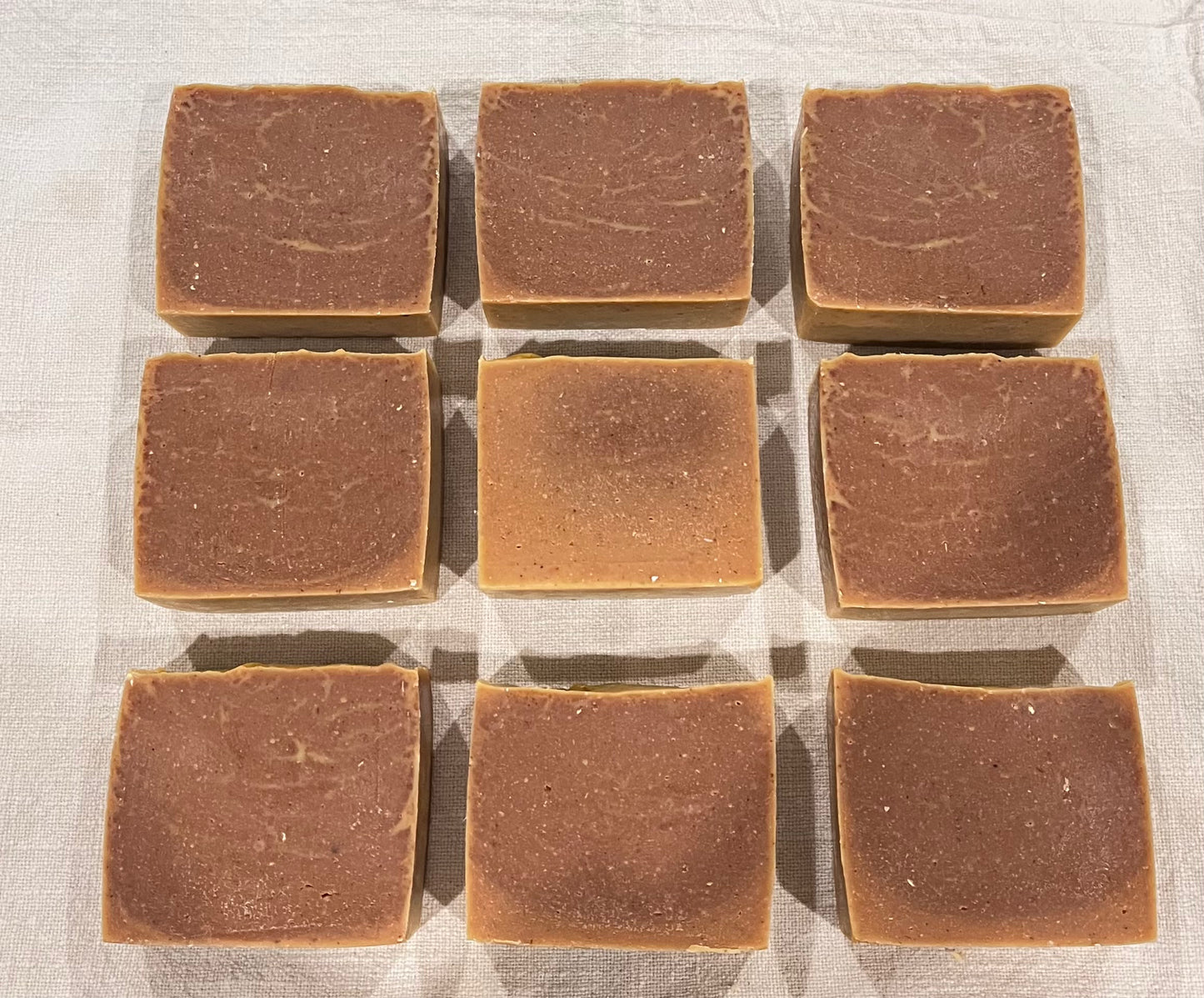 Natural Unscented Pumpkin Spice Oatmeal and Honey Soap, Nut Free, Coconut Free, Vegetarian