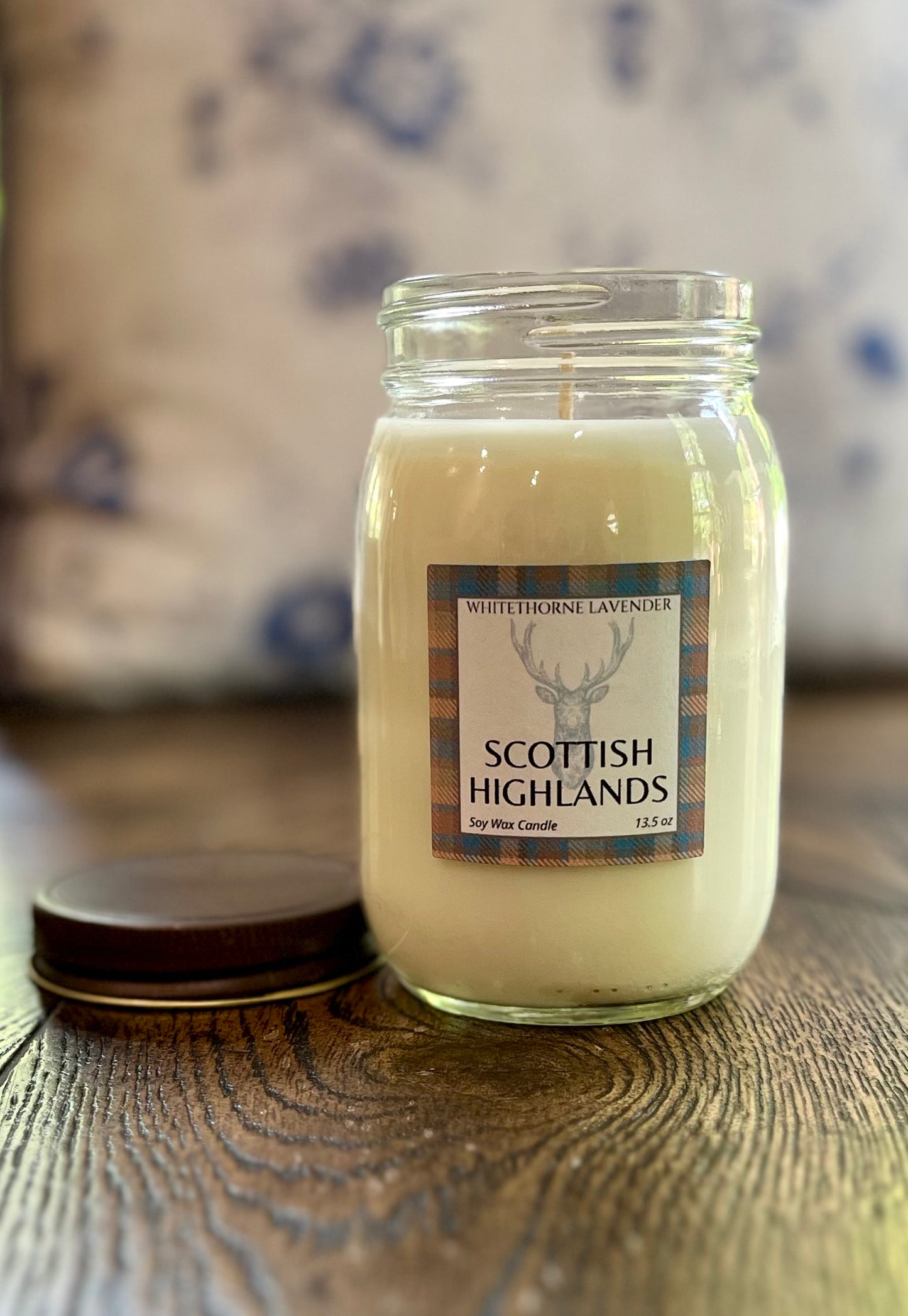Scottish Highlands Glass Jar Soy Wax Candle 15 oz