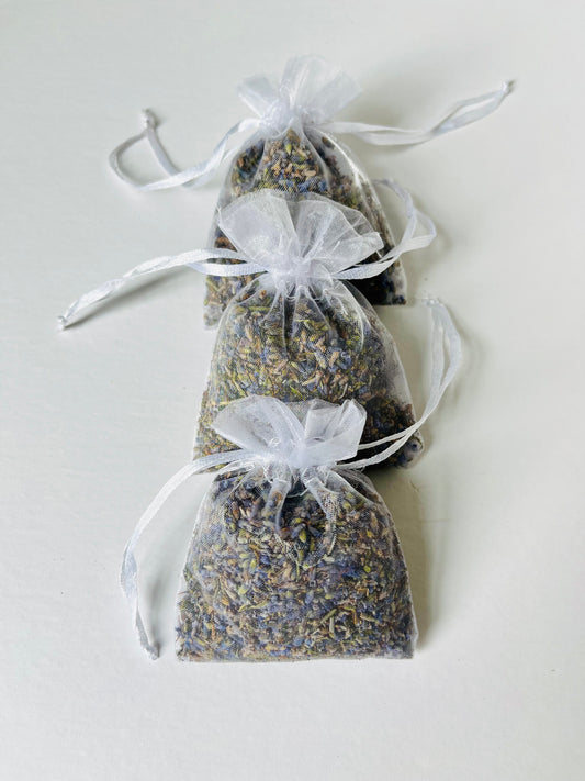 Organza Lavender Sachet - Set of 12