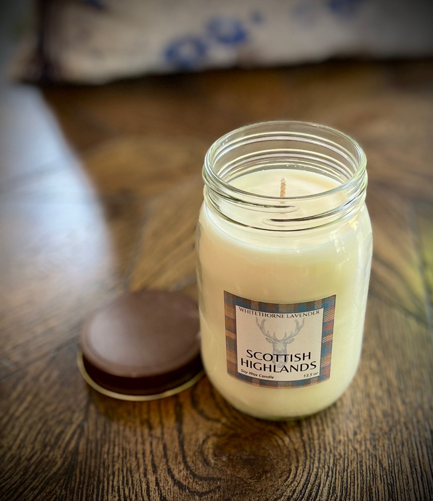 Scottish Highlands Glass Jar Soy Wax Candle 15 oz
